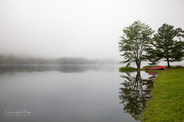 Morning mist, Lake Waramaug